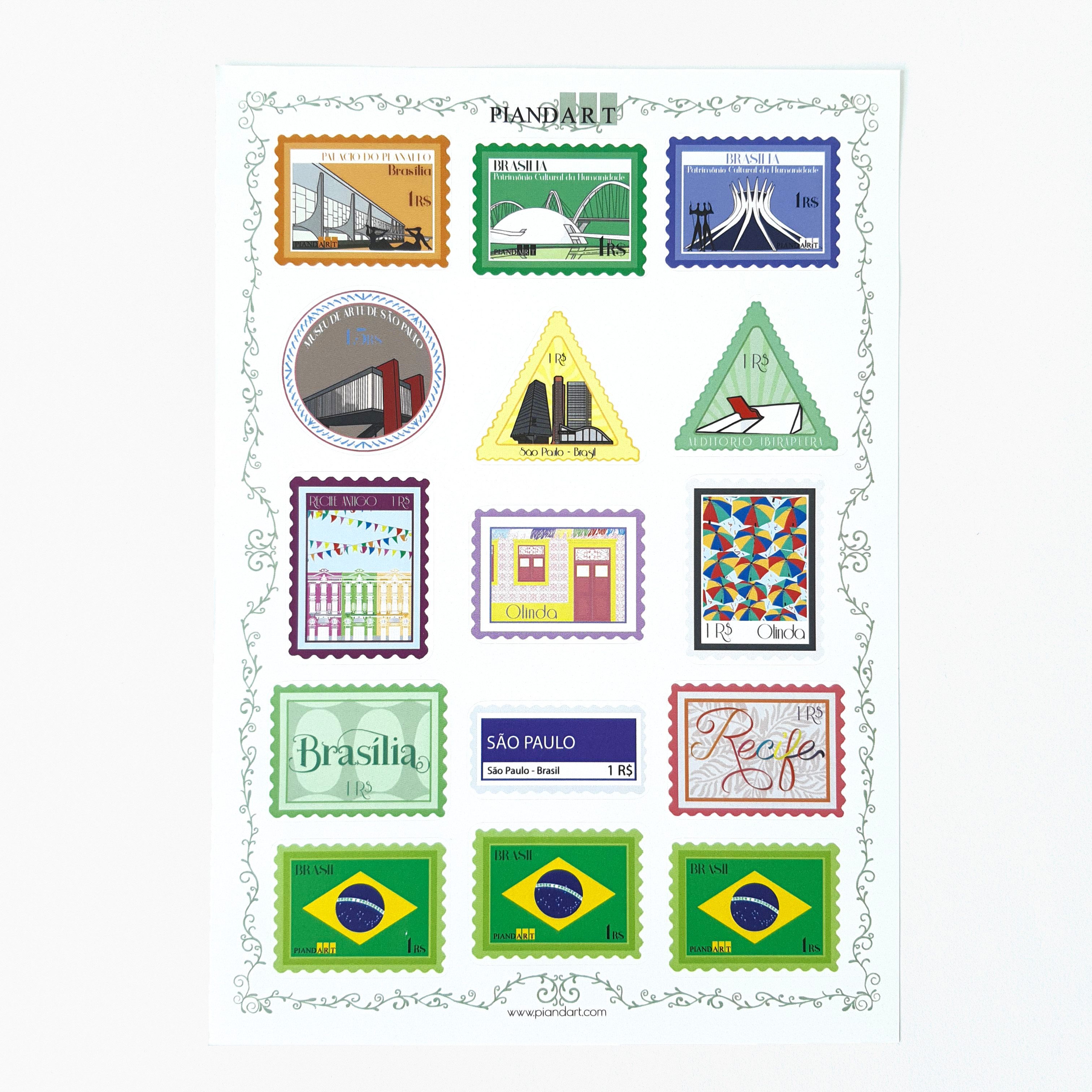 Adesivo Selos Postais